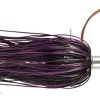 C & H Mini Turbo Slammer - 5.5" w/ Cable Bait Rig Black/Purple/Pearl