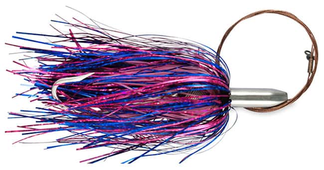 C & H Mini Turbo Slammer - 5.5" w/ Cable Bait Rig Blue/Fucshia/Pink - MTSBC Blue/Fucshia/Pink