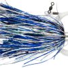 C & H Mini Turbo Slammer Lure - 5-1/2" w/ Mono Rig Blue/Silver - MTSM Blue/Silver