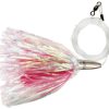 C & H Mini Turbo Slammer Lure - 5-1/2" w/ Mono Rig Pearl/Pink - MTSM Pearl/Pink