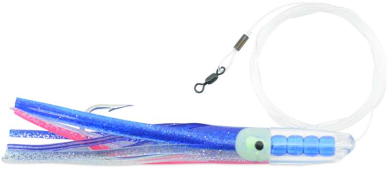 C & H Rattle Jet Rigged & Ready - Blue/Silver/Pink Skirt