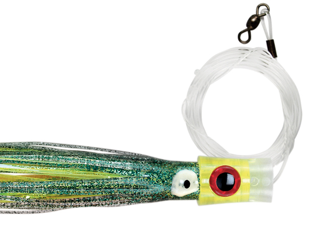 C & H Stubby Bubbler Lure - Green Fleck/Chartreuse