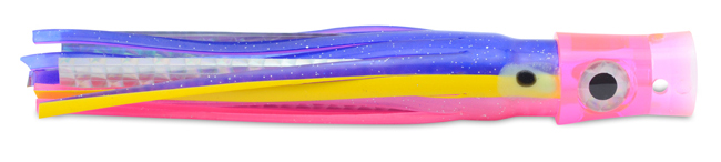 C & H Stubby Bubbler Lure - Unrigged - 5.5in - Blue/Pink/Silver