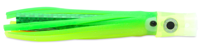 C & H Stubby Bubbler Lure - Unrigged - 5.5in - Green/Chartreuse/Green