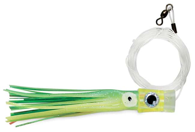 C & H Stubby-Bubbler Lures Green/Chart/Green Mylar