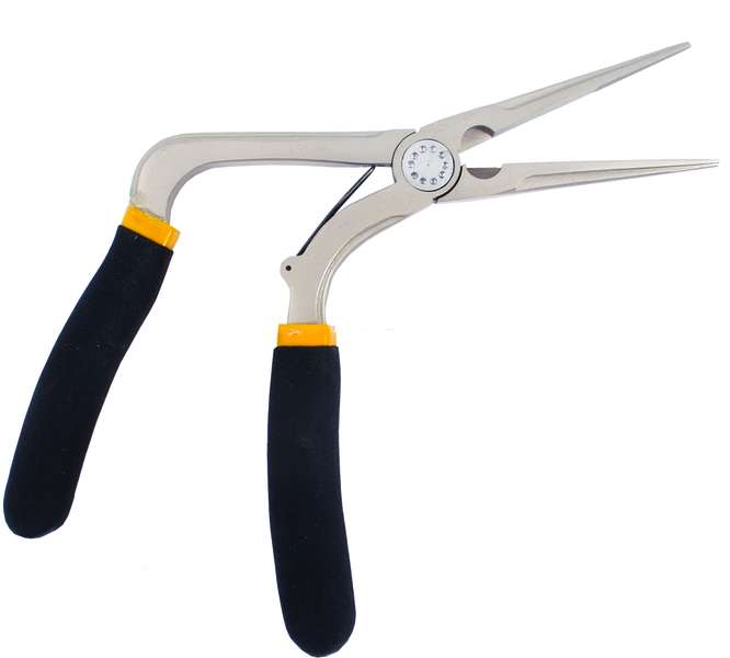 Calcutta Pistol Grip 7in Long Nose Plier - C7CRPG