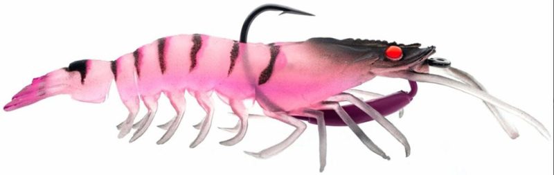 Chasebaits Flick Prawn Heavy - 3.7in - Pink Devil