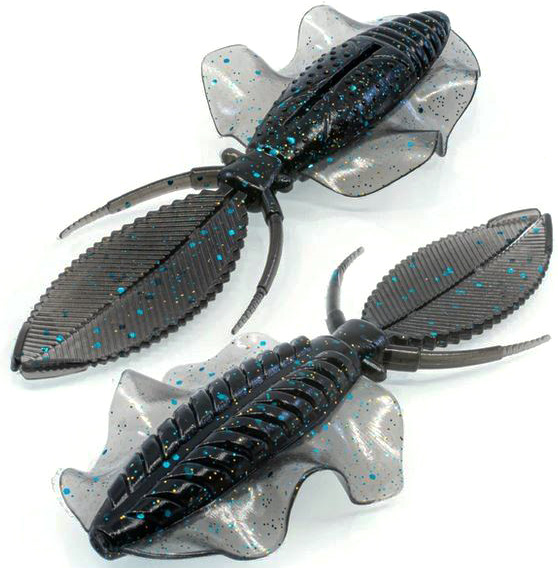 Chasebaits Flip Flop - 4.25in - Black & Blue Craw