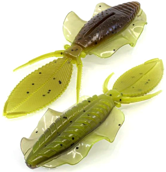 Chasebaits Flip Flop - 4.25in - Green Pumpkin Chartreuse