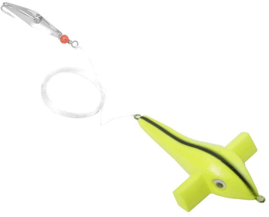 Clarkspoon Bird Rig - Chartreuse - #0 Silver Spoon