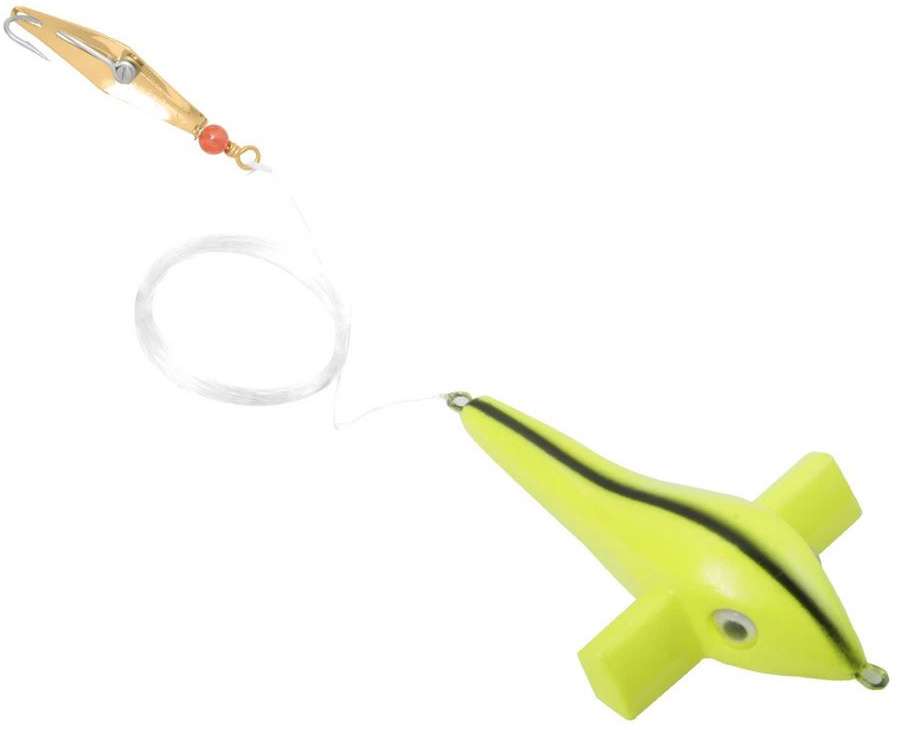 Clarkspoon Bird Rig - Chartreuse - #00 Gold Spoon