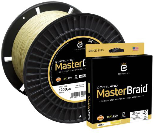 Cortland Master Braid Fishing Line - 15lb - 150yd - Bronze