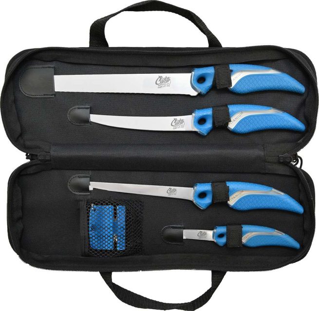 Cuda 6 piece Knife and Sharpener Set