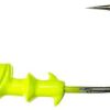 DOA C.A.L. Jig Heads 1/16oz 3 Pack 420 Chartreuse-Red Eye