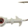 DOA C.A.L. Jig Heads 1/16oz 3 Pack 421 White-Red Eye