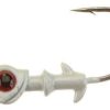 DOA C.A.L. Jig Heads 1/4oz 3 Pack 421 White-Red Eye