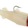 DOA Swimming Mullet Red Eye 310 Pearl/Red Head - SM 310 Pearl/Red Head