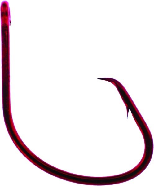 Daiichi D84Z Light Circlechunk Circle Hook - Bleeding Red - 1/0 - 7pk