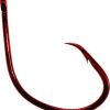 Daiichi D85Z Wide Kirbed Circle Hooks - Bleeding Bait Red - 1 - 8pk