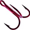 Daiichi D99Q Light Wire Treble Hooks - Bleeding Bait Red - 2 - 5pk