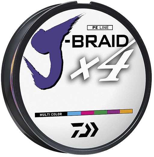 Daiwa J-Braid X4 Braided Line - Multi-Color - 40lb - 330yd