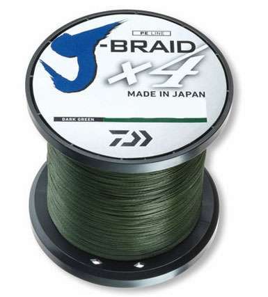 Daiwa J-Braid X4 Dark Green Line - 3000yds 15