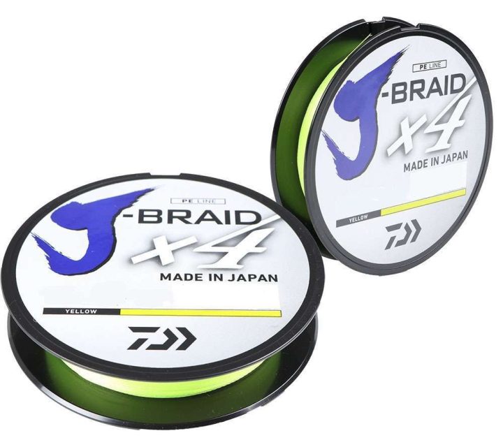 Daiwa J-Braid X4 Fluorescent Yellow Line - 150yds 15