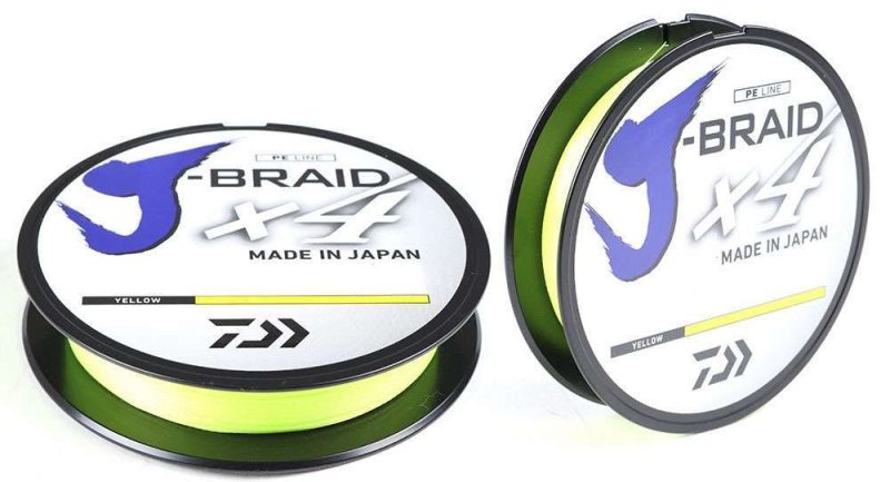 Daiwa J-Braid X4 Fluorescent Yellow Line - 300yds 15