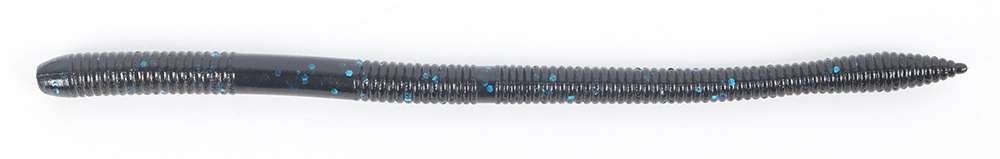 Daiwa Yamamoto Neko Straight Worm - 6.5in - Black Blue Flake