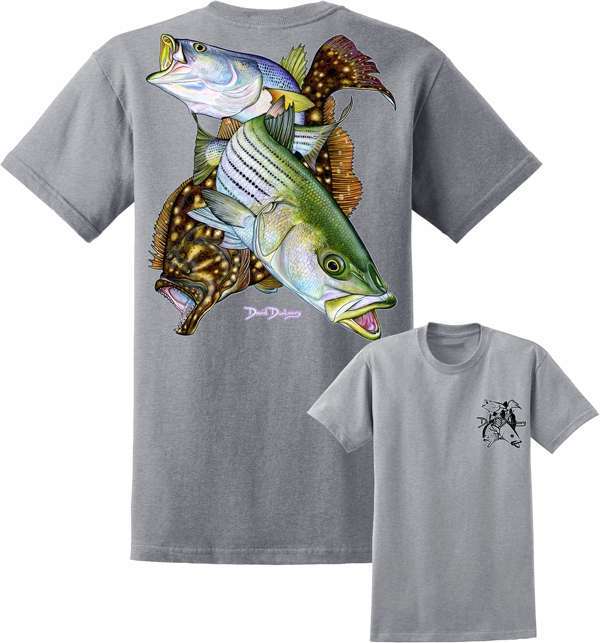 David Dunleavy DDM8024 Inshore Slam SS T-Shirt - Silver - Large