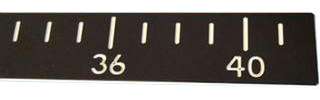 Deep Blue Starboard Fish Ruler - 42 in. - Black/White/Black