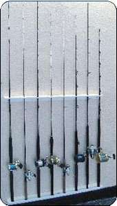 Deep Blue Vertical Rod Rack - 48in - Holds 8 Rods - HR-48