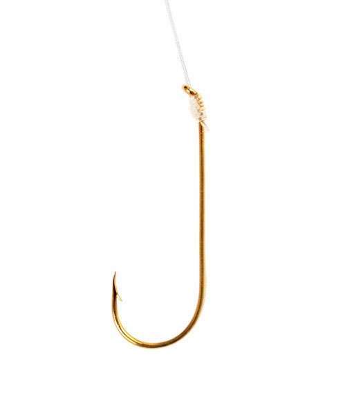 Eagle Claw 121 Aberdeen Light Wire Snelled Hooks - Small - Size 10