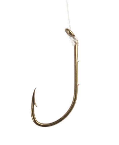 Eagle Claw 139 Baitholder Snelled Hooks - Red - Size 10