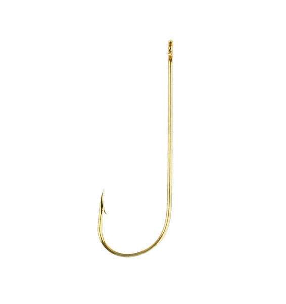 Eagle Claw 202EL Aberdeen 1X Light Wire Non-Offset Hooks 100 Box - 2