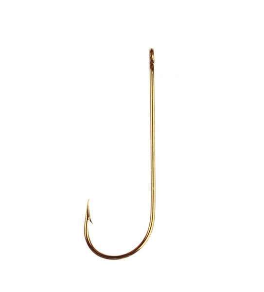 Eagle Claw 214EL Aberdeen 1X Light Wire Non-Offset Hooks 100 Box - 2