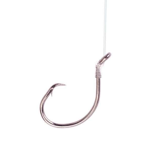 Eagle Claw Lazer Sharp 9222H Circle Sea Snelled Hook 18" - Size 5/0