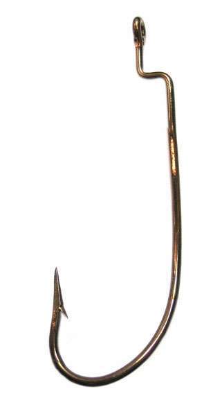 Eagle Claw Lazer Sharp L045 Rotating Z-Bend Worm Hooks - Size 1/0