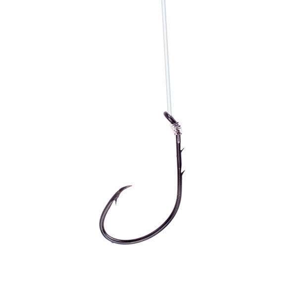 Eagle Claw Lazer Sharp L704 Baitholder Snelled Hook 12" - Size 6