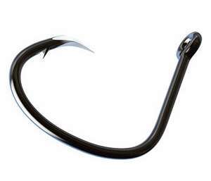 Eagle Claw TK4 Trokar Lancet Circle Non-Offset Hooks - 3/0 - Per 12