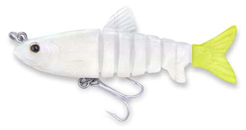 Egret Baits E-VM35 Vudu Mullet Lure White/Chart - E-VM35 White/Chart