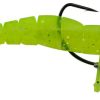 Egret Baits Vudu Weedless Shrimp - 3.5in - Chartreuse