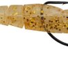 Egret Baits Vudu Weedless Shrimp - 3.5in - Gold Glitter