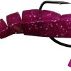 Egret Baits Vudu Weedless Shrimp - 3.5in - Purple/Chartreuse