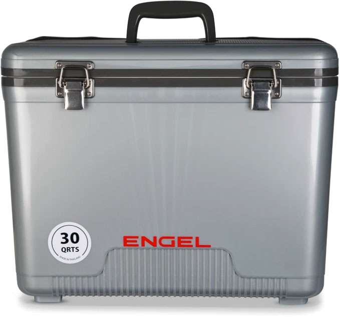 Engel Cooler/Dry Box - 30 Quart - Silver - UC30S