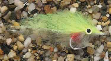 Enrico Puglisi Peanut Butter Chartreuse/White #2/0wg 3" Saltwater Fly