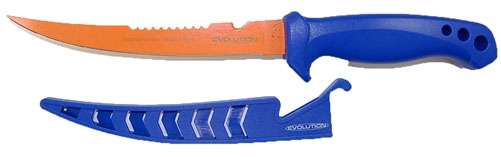 Evolution - EV-FK6001 6 in. Fillet Knife - Blue/Orange