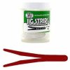 Fat Cow Fishing Jig Strips - Split Tail - 5in - Red - FATSPLT5-R