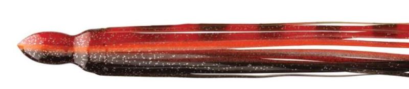 Fathom Offshore OC70 Trolling Lure Skirt - Blk Red/Chrome Flake