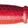 Fathom Offshore ST30 Bulb Squid 11in - Flo Red with Blue Dots